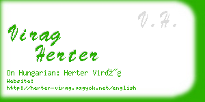 virag herter business card